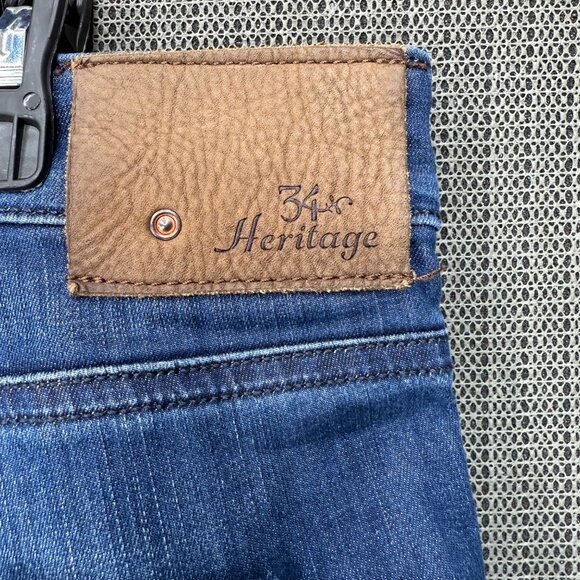 34 Heritage Charisma Comfort-Rise Classic Mens Jeans 40/32 Relaxed Fit Blue Deni - Picture 8 of 13